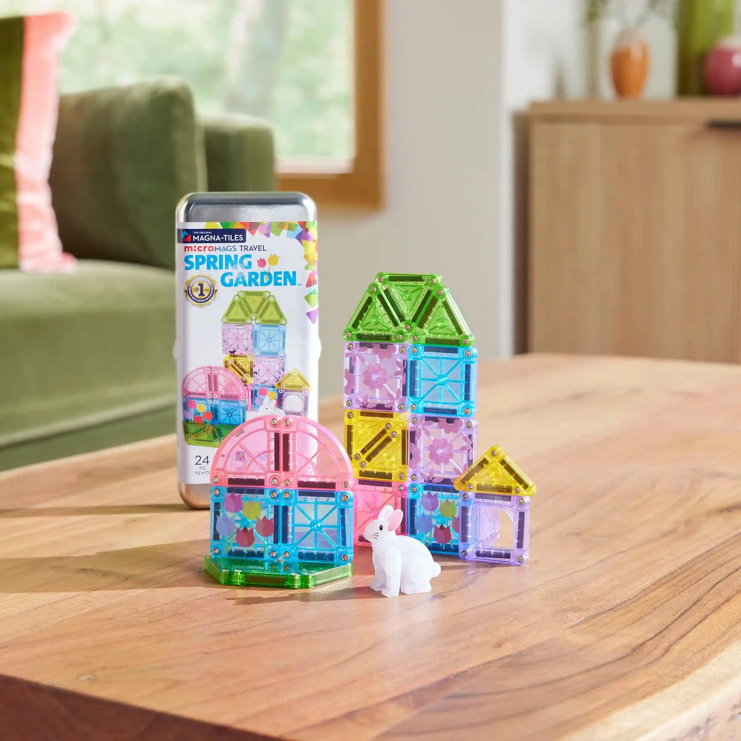 microMAGS Spring Garden 24 Piece Travel Set
